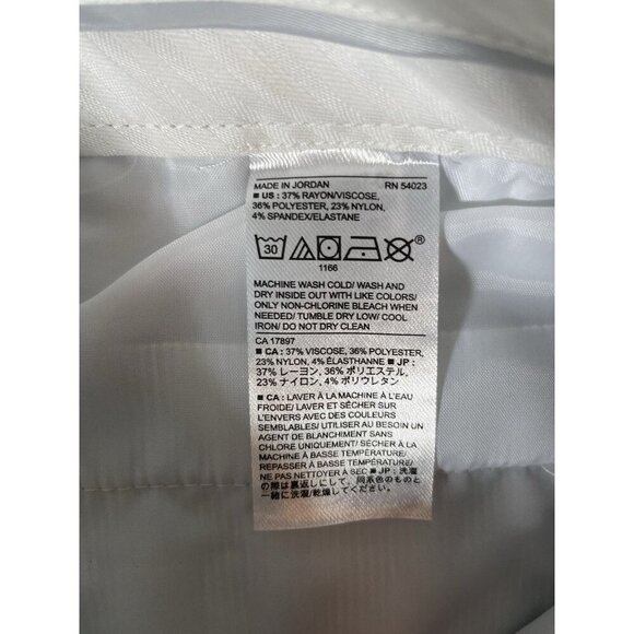 Banana Republic Women's Light Blue and White Sloan Curvy Fit Pants Size 4 - Picture 6 of 10